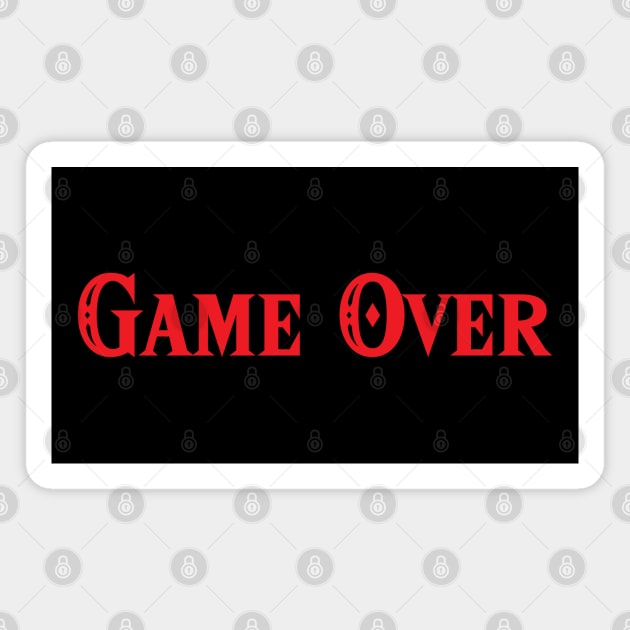 Game Over (Standard) Magnet by inotyler